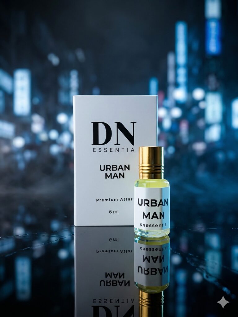 🌆 Urban Man — Modern. Bold. Confident. ✨A fresh and masculine fragrance crafted for the man who stands out everywhere he goes 💎Urban Man blends clean fresh notes with woody and musky accords to create a powerful long-lasting aroma perfect for everyday wear.✔ Fresh & Masculine Fragrance
✔ Long Lasting Aroma
✔ Smooth Woody & Musky Notes
✔ Perfect for Daily Wear & Office Use
✔ Alcohol Free FormulaMade for modern men who carry confidence with style 👑🛒 Available now at [Dnessentia](https://dnessentia.in?utm_source=chatgpt.com)#UrbanMan #MensFragrance #LuxuryAttar #Perfume #LongLastingFragrance #Dnessentia #Attar #FreshFragrance