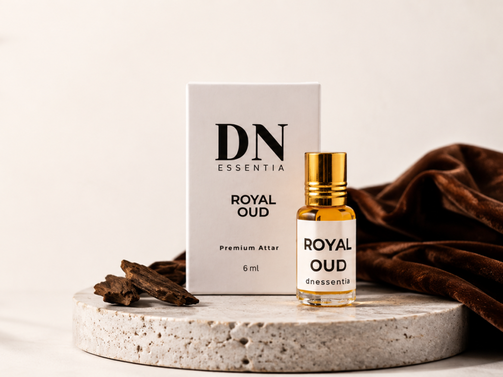 Royal Oud is a luxurious fragrance crafted with rich woody oud notes that create a bold, elegant, and long-lasting aroma. Designed for people who appreciate premium oriental fragrances, this attar delivers warmth, depth, and sophistication in every drop.Its smooth blend of woody and smoky accords makes it perfect for evening wear, special occasions, and anyone who wants to leave a lasting impression.✨ Rich Woody Oud Fragrance
✨ Premium Oriental Notes
✨ Long Lasting & Alcohol Free
✨ Bold, Warm & Elegant Aroma
✨ Suitable for Men & WomenAd Copy👑 ROYAL OUD
Luxury in Every Drop ✨Rich • Woody • Bold • Long LastingExperience the true essence of premium oud fragrance with Royal Oud by Dnessentia 💎