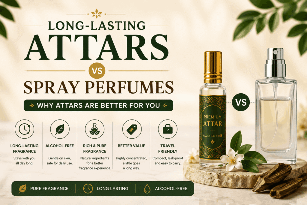 Why Long-Lasting Attars Are Better Than Spray Perfumes