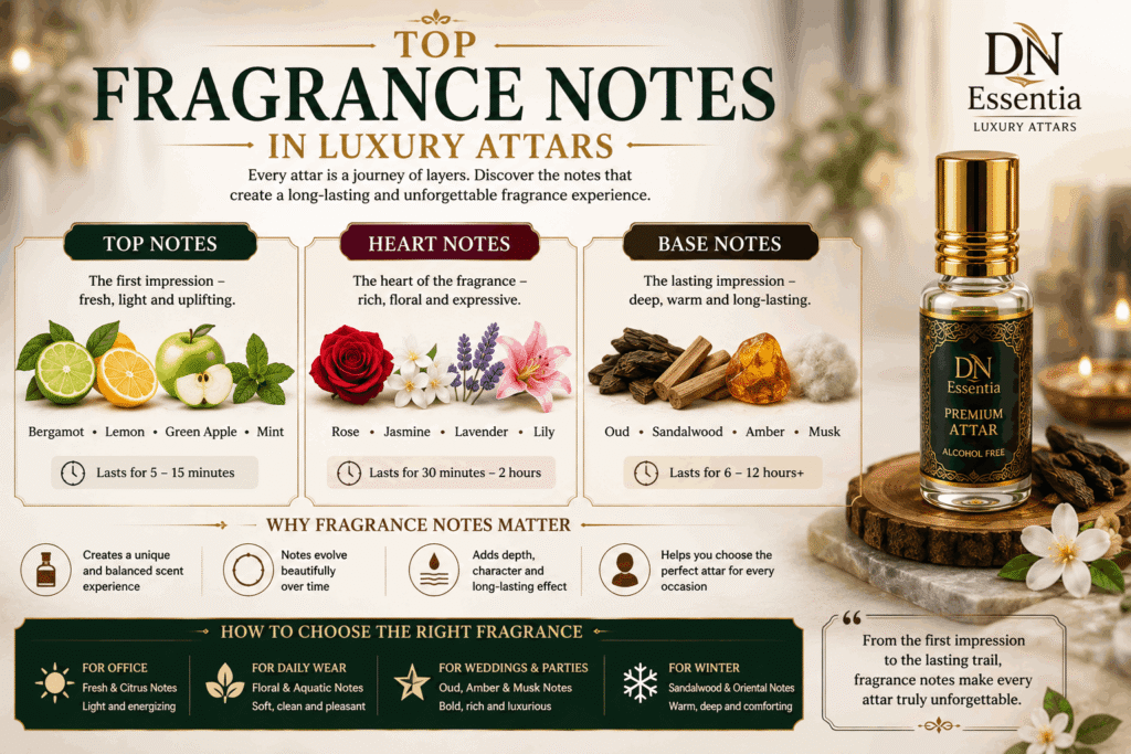 Top Fragrance Notes Found in Luxury Attars